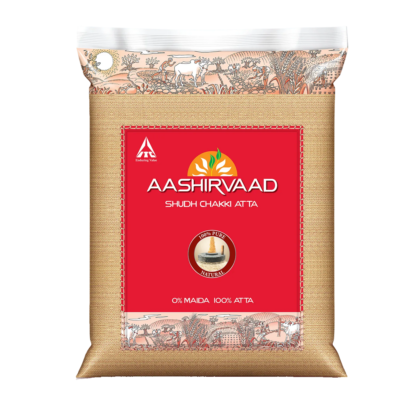 Aashirvaad Shudh Chakki Atta (100% Atta, 0% Maida) -50kg