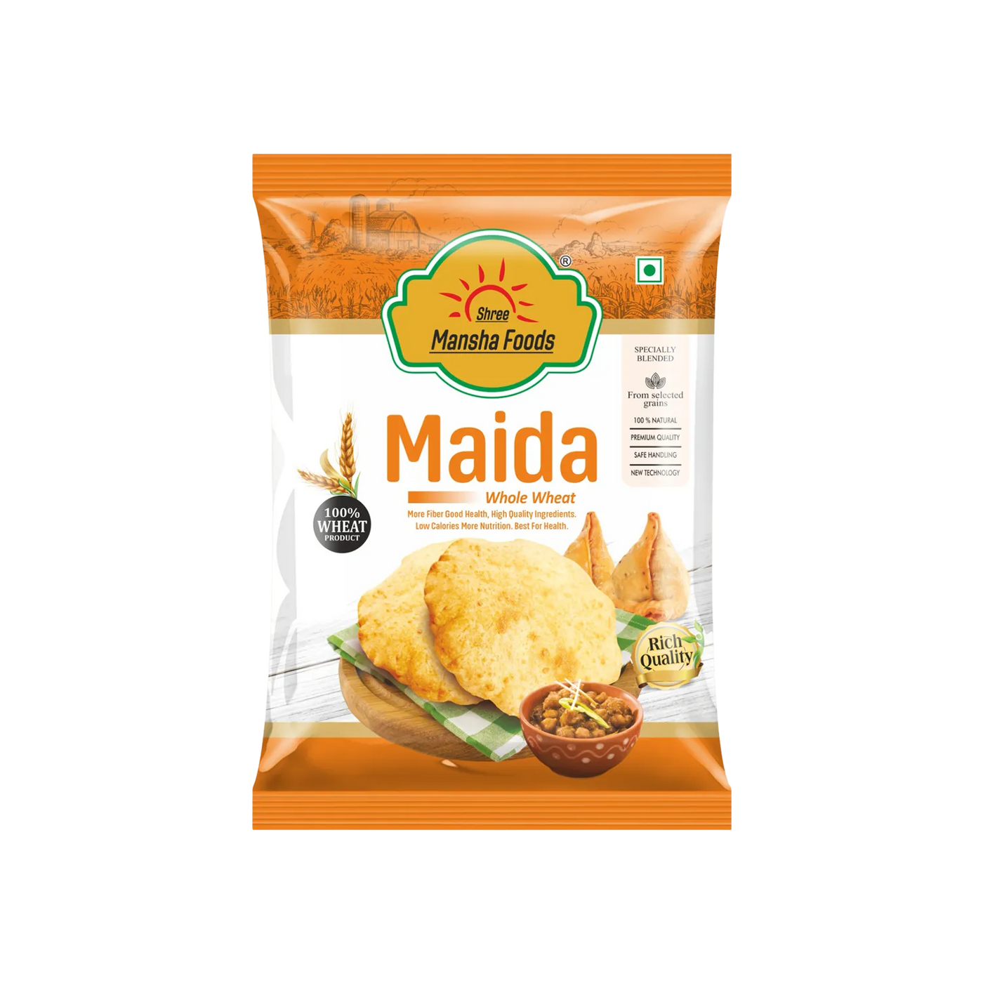 Shree Mansha Foods Combo (Sooji - 500 Gm + Maida - 500 Gm + Besan - 500 Gm)