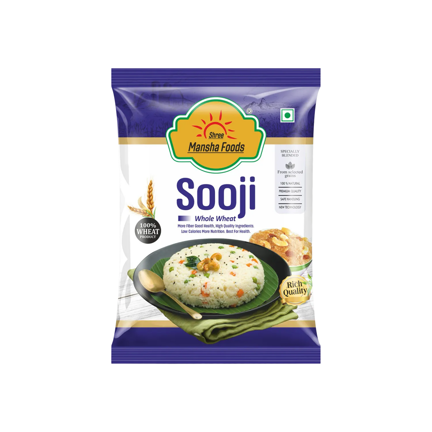 Shree Mansha Foods Sooji - 500 Gm